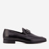 El mocasín para hombre Astoria de cuero de búfalo negro