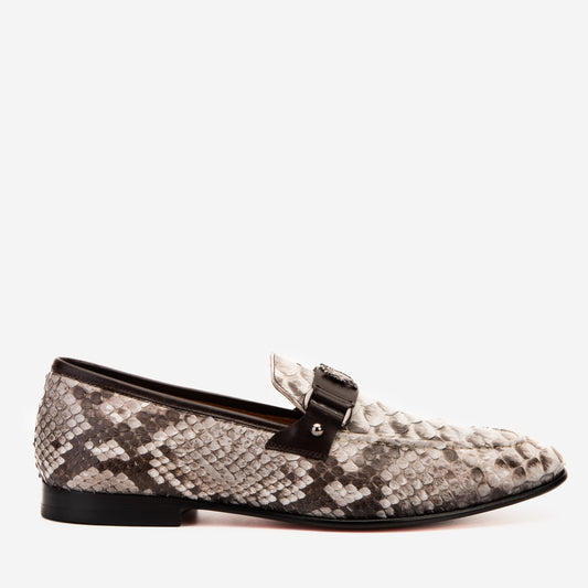 The Boss Pyth Naturel White Color Bit Loafer Men Shoe