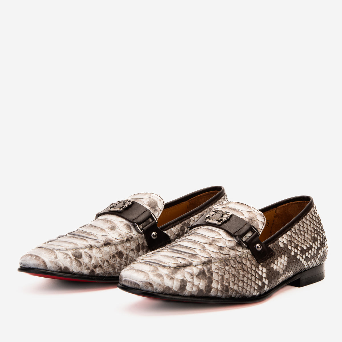 The Boss Pyth Naturel White Color Bit Loafer Men Shoe
