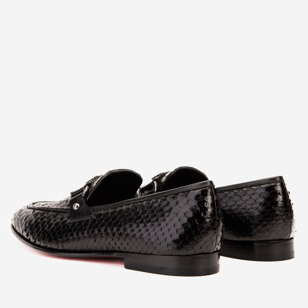 The Boss Pyth Black Shoe Bit Loafer Men Shoe