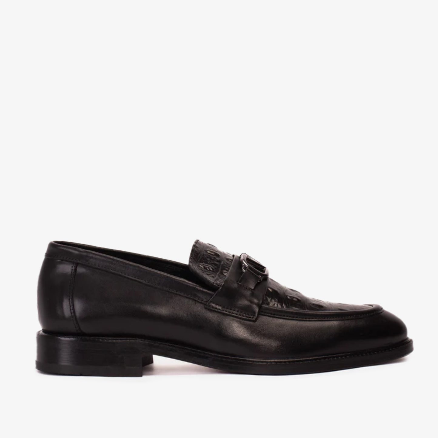 Amsterdam Black Bit Loafer Men Shoe - 1