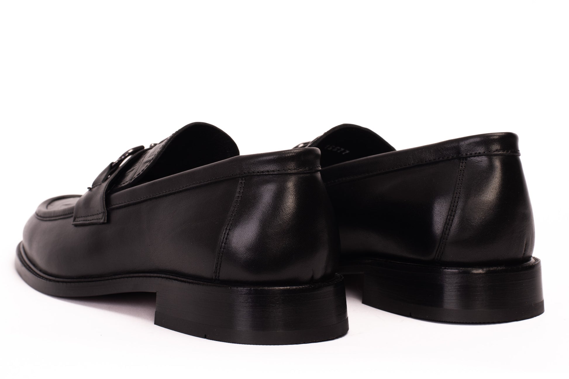 Amsterdam Black Bit Loafer Men Shoe - 6