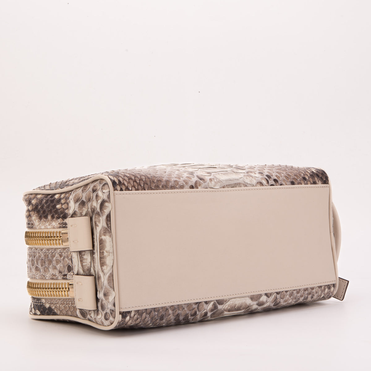 The Belluno Naturel Python Leather Men’s Essentials Bag