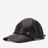 The Vercelli Black Genuine Lambskin Leather Men Cap