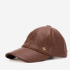The Vercelli Brown Genuine Lambskin Leather Men Cap
