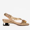 The Iconic Gold Leather Women Sandal
