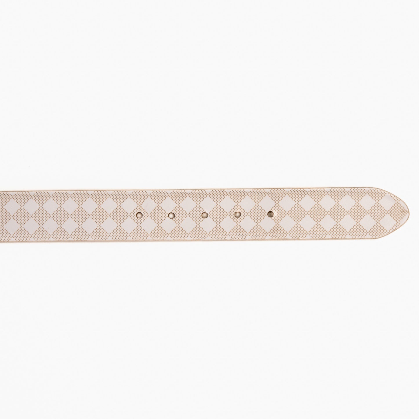 The Cenova White Calfskin Belt