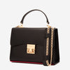 The Ege Black Leather Handbag