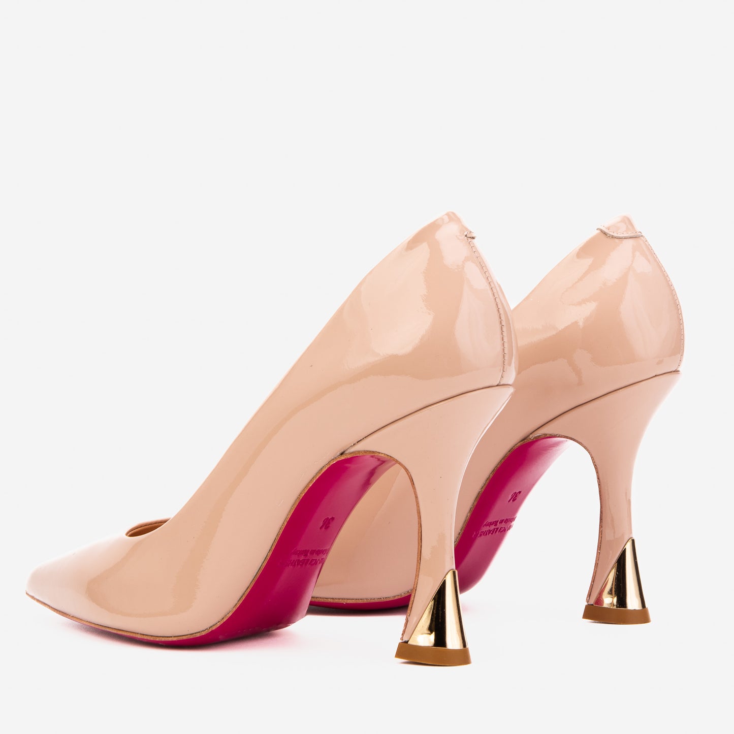 The Belladonna Nude Patent Leather Women Pump