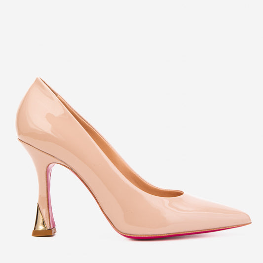 The Belladonna Nude Patent Leather Women Pump