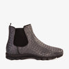 The Luxpre Grey Leather Handwoven Casual Chelsea Men Boot Final Sale!