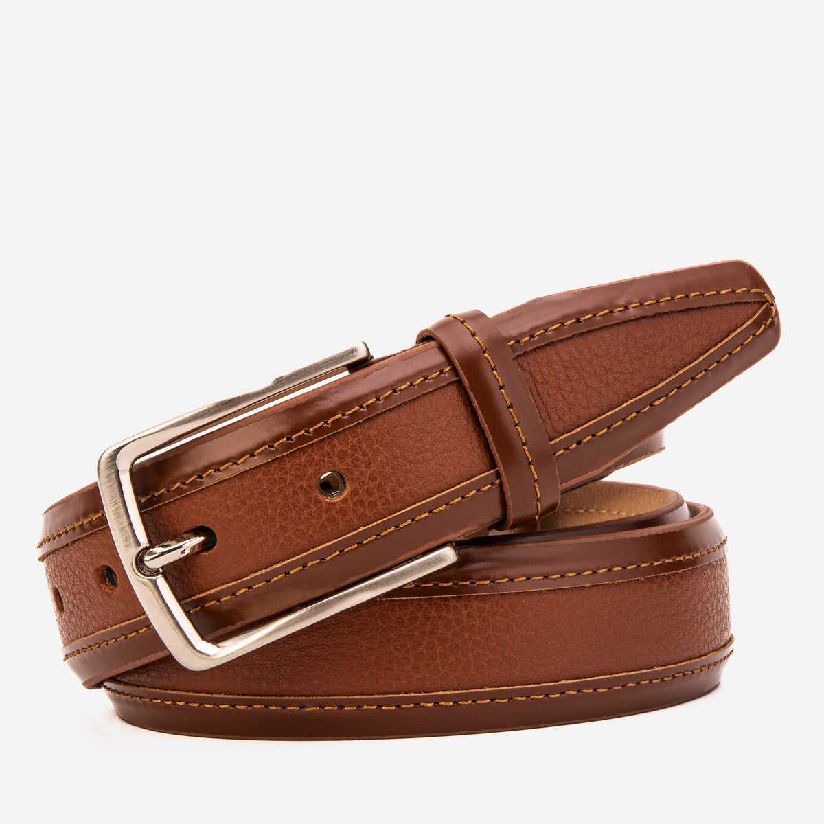 The Everest & Rockwell Tan Leather Belt