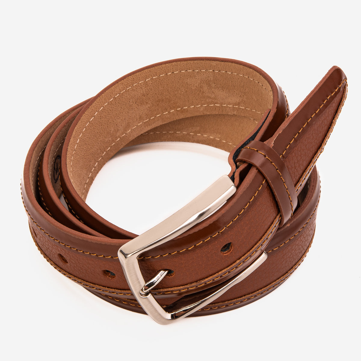 The Everest & Rockwell Tan Leather Belt