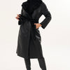 The Emilia Black Reversible Shearling Leather Women Jacket