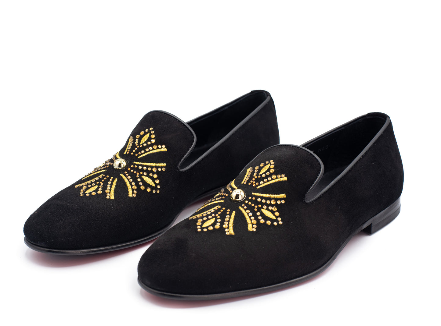 Mocasines sin cordones de ante negro Lazio Shoe para hombre