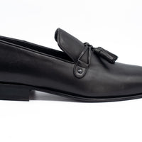 The Modica Black Leather Tassel Loafer Final Sale!