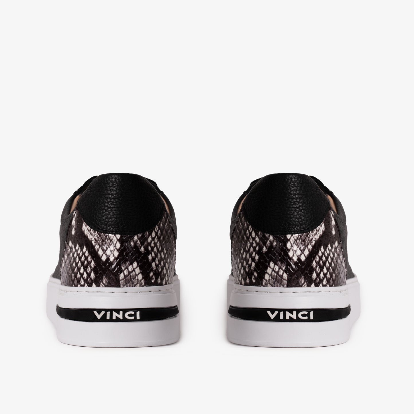 The Burano Black & White  Leather Women Sneaker