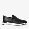 The Lumina Black Buffalo Leather Women Sneaker
