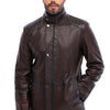 The Sondrio Brown Genuine Leather Men Jacket