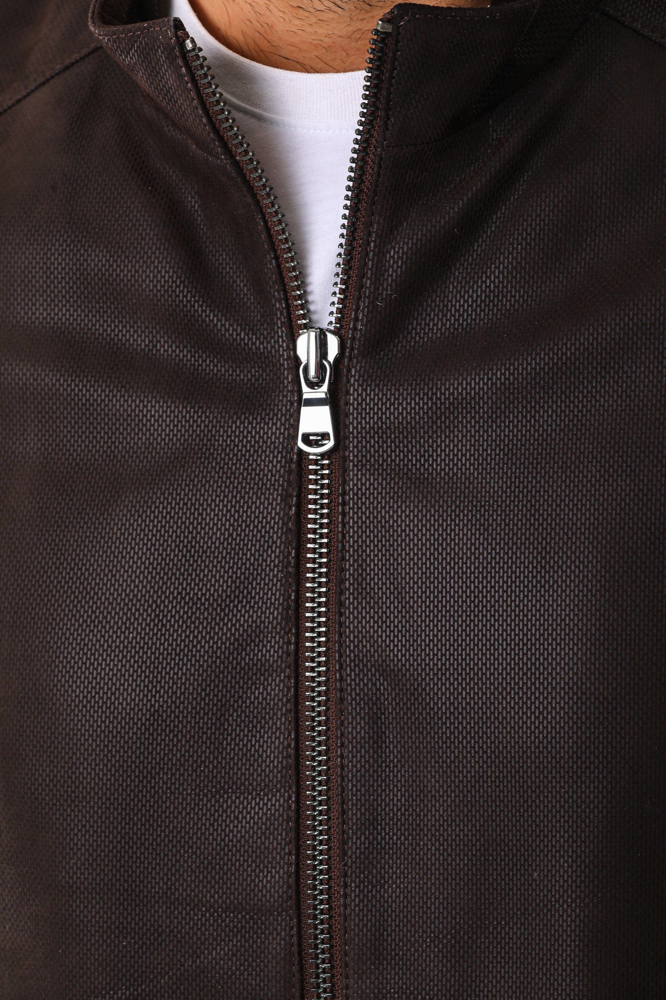 The Modena Matte Espresso Leather Men Jacket