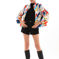 The Odessa Multicolor Leather Women Jacket