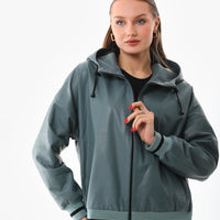 La Chaqueta de Cuero Verde Polar para Mujer