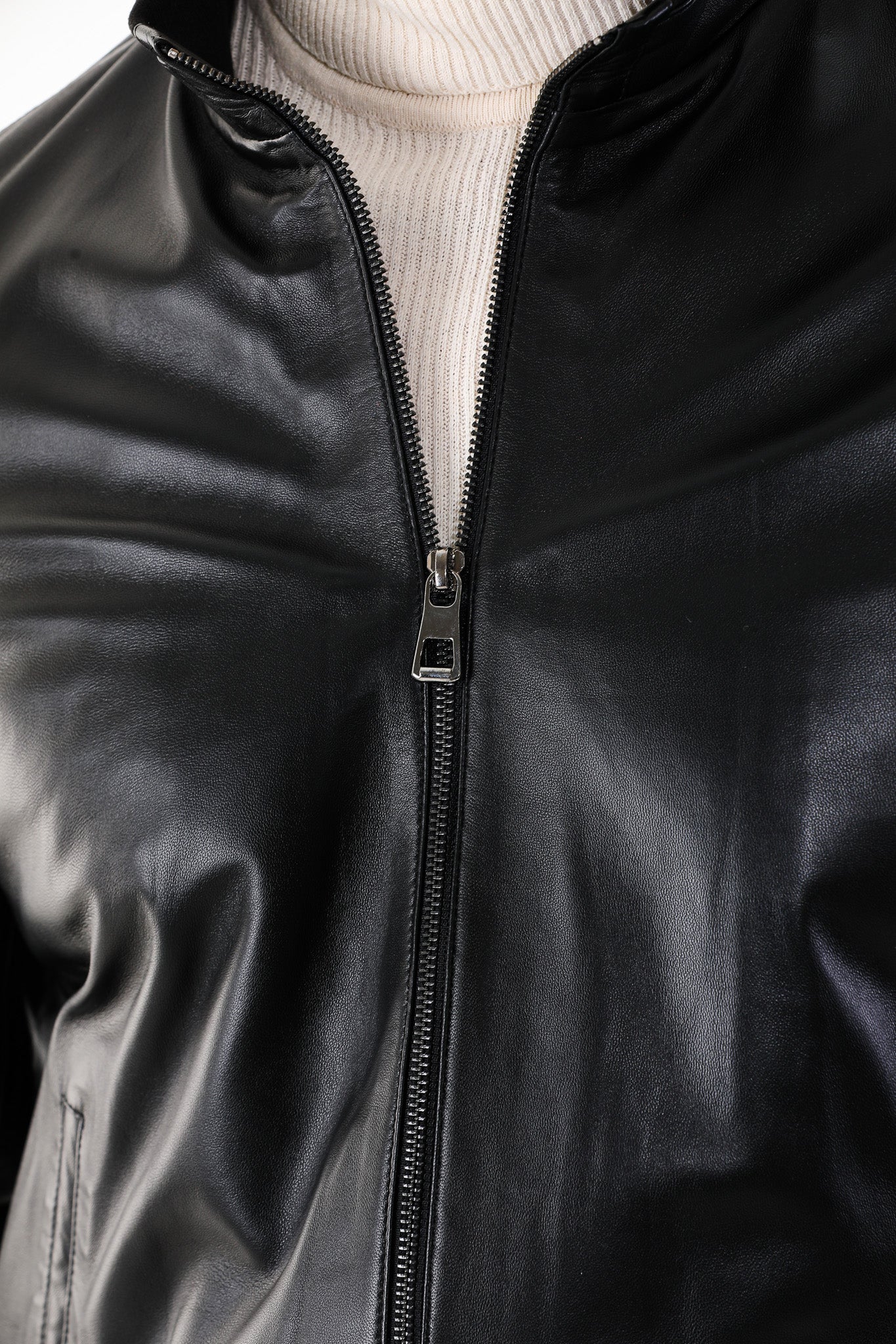 Monza Vintage Black Lambskin Men Leather Jacket - 3