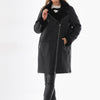 The Onyx Black Shearling & Fox Fur Leather Women Jacket