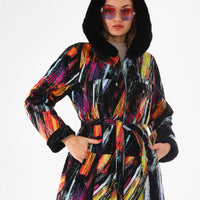 The Prisma Multicolor Leather Women Jacket