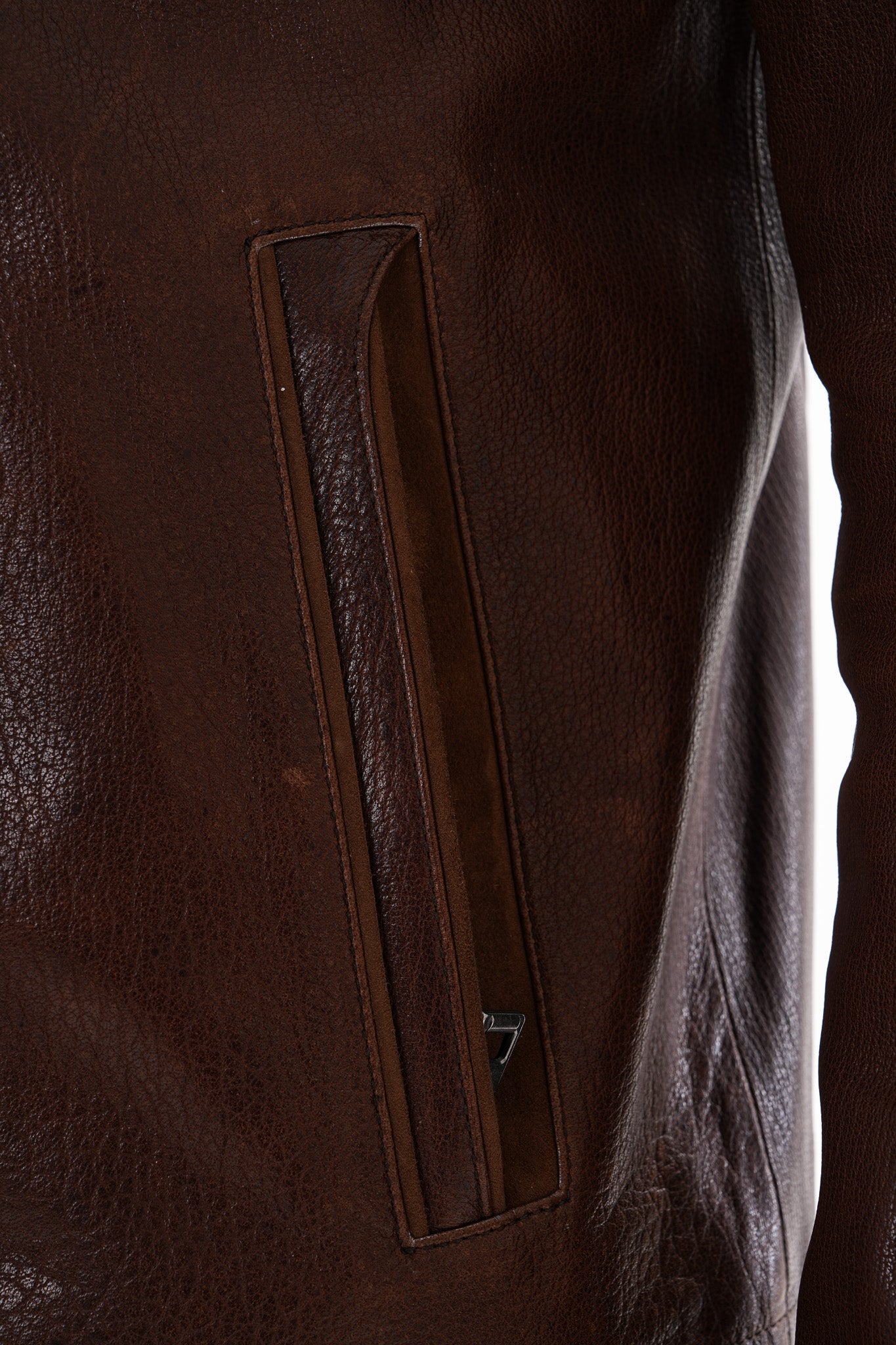 La chaqueta de cuero marrón Marco para hombre