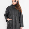 The Lioara Chaqueta de Cuero Negra para Mujer