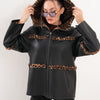 The Panthera Reversible Leopard Shearling Leather Women Jacket