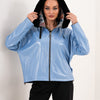 The Velora Sky Blue Reversible Lambskin Women Leather Jacket