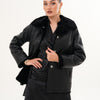 The Ava Black Reversible Shearling Leather Women Jacket