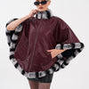 The Glacier Burgundy Reversible Leather Women Jacket