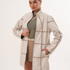 The Prado Reversible Cream  Leather Women Jacket
