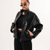 The Vesper Black Leather Women Jacket