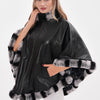 The Glacier Black Reversible Leather Women Jacket