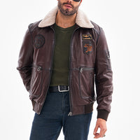 The Northway Brown Lambskin Men Leather Jacket