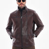 The Nero Coffee Brown Leather Men Jacket