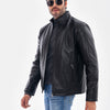 The Varden Floater Black Leather Men Jacket