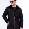 The Varese Black Shearling Men Jacket