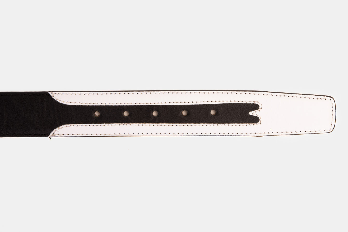 Cinturón de piel negro y blanco Neiva