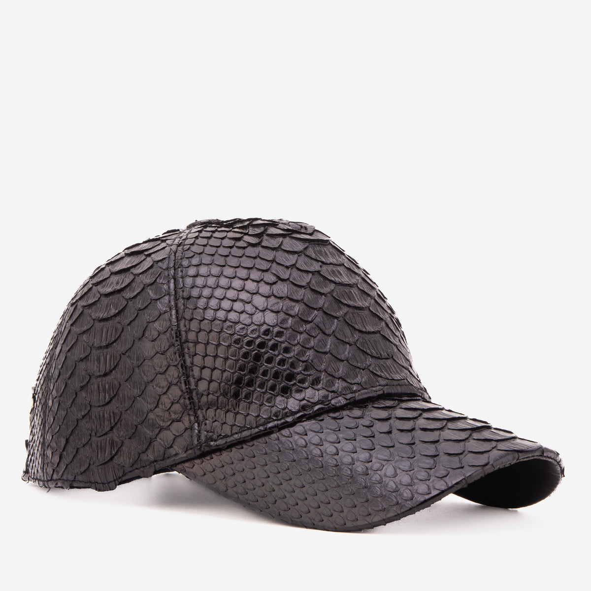 Boss Black Python Leather Cap - 7