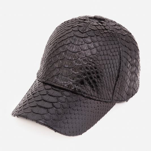 Boss Black Python Leather Cap - 1