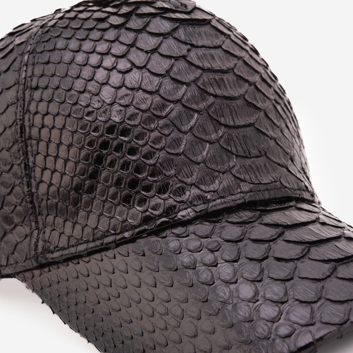 Boss Black Python Leather Cap - 3