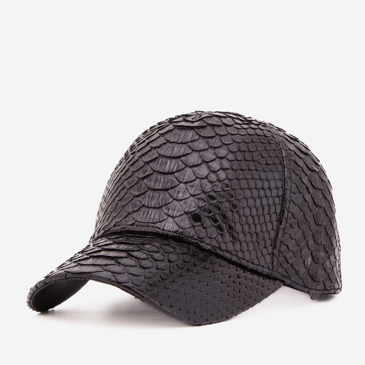 Boss Black Python Leather Cap - 10