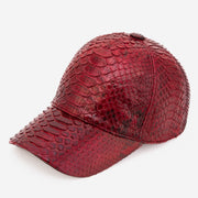 Boss Gorra de Cuero Burdeos