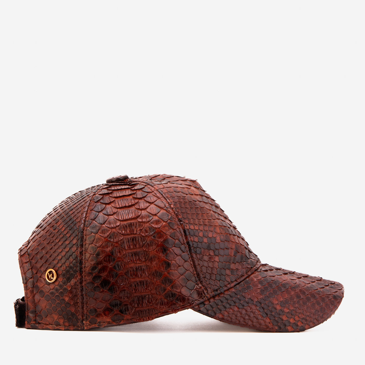 Boss Tan Python Leather Cap - 6