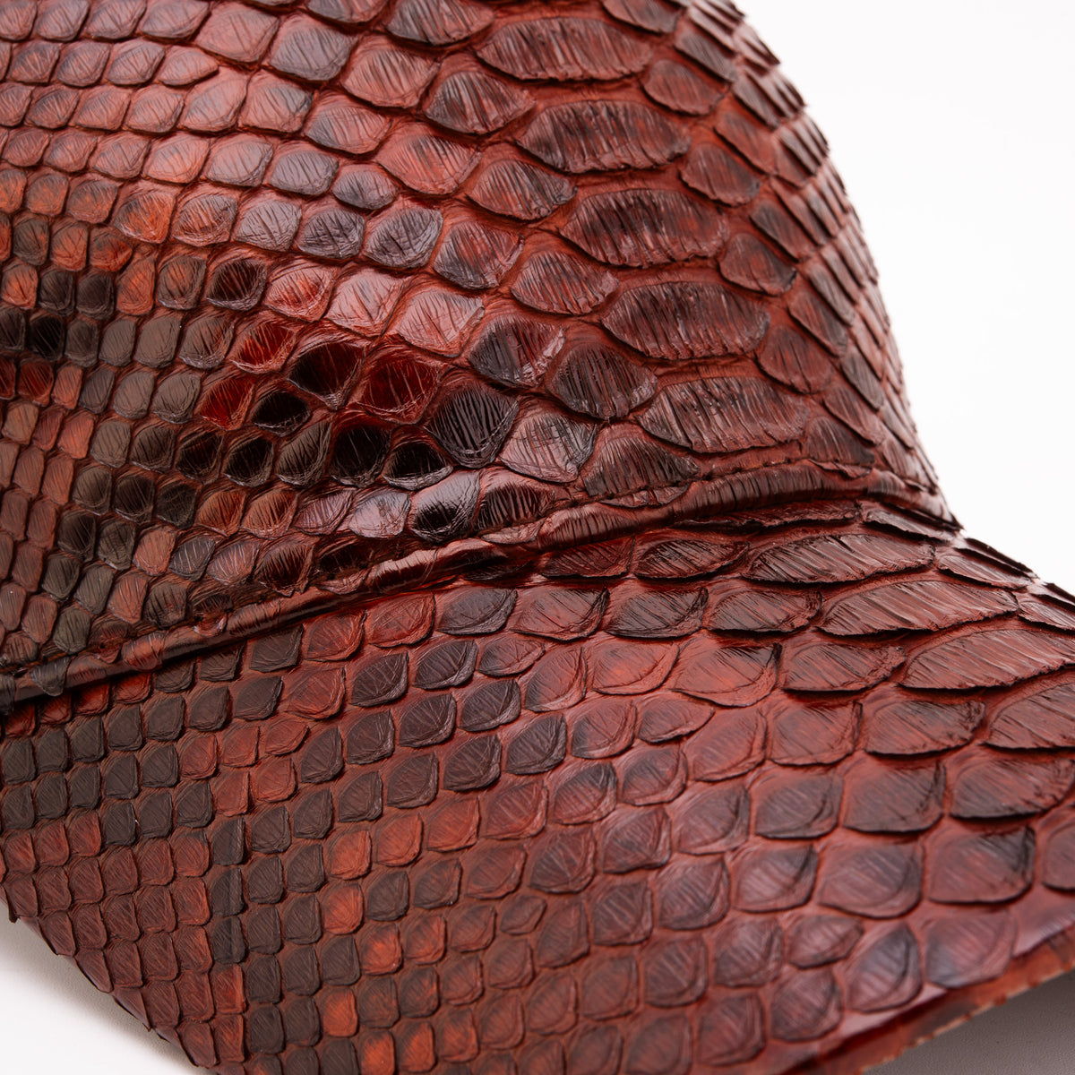 Boss Tan Python Leather Cap - 3